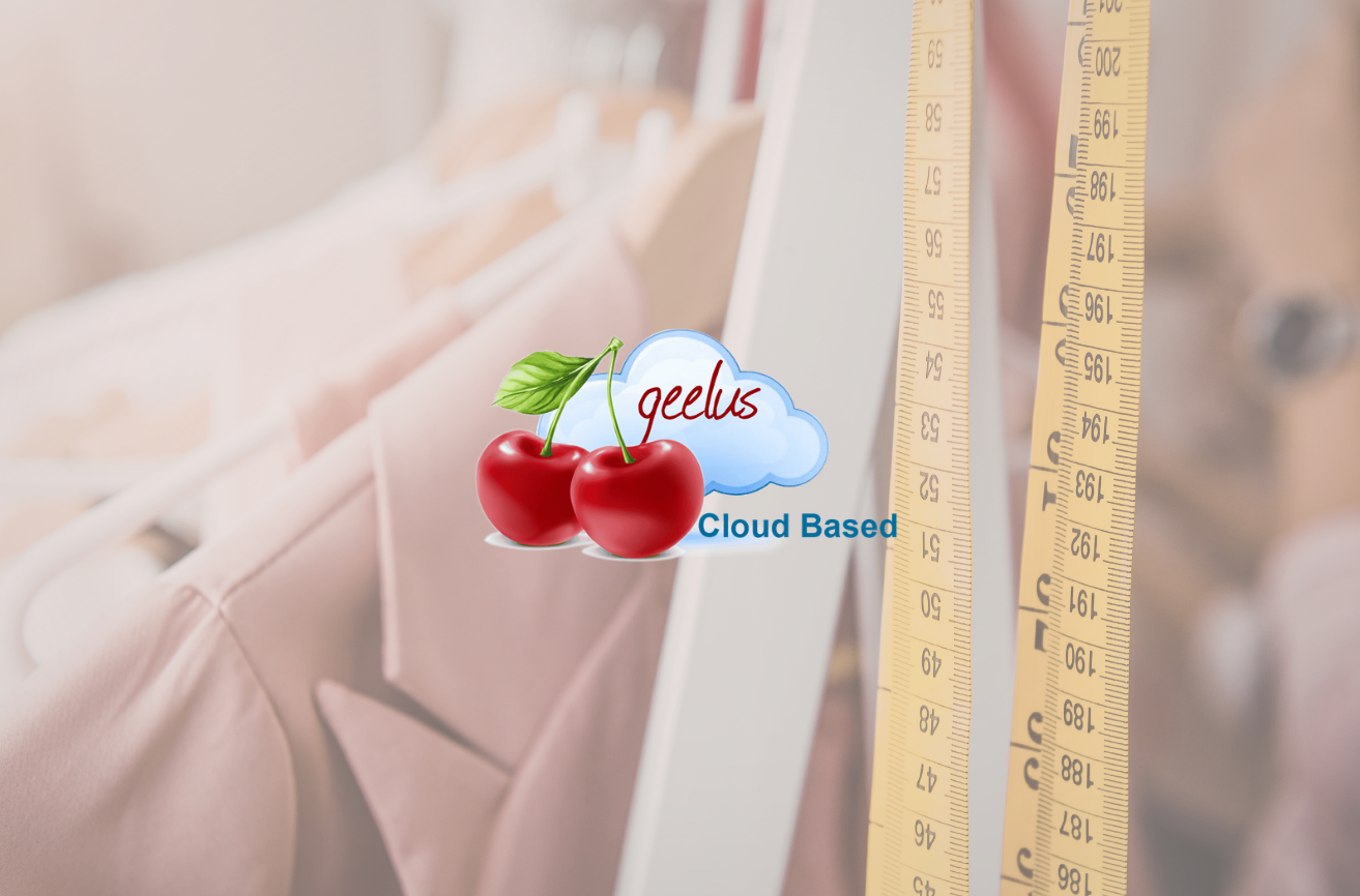 Geelus cloud-based logo with cherries over a faded American flag background, alongside official seals of the United Kingdom, City of Sydney Australia, and the United States, representing international presence.